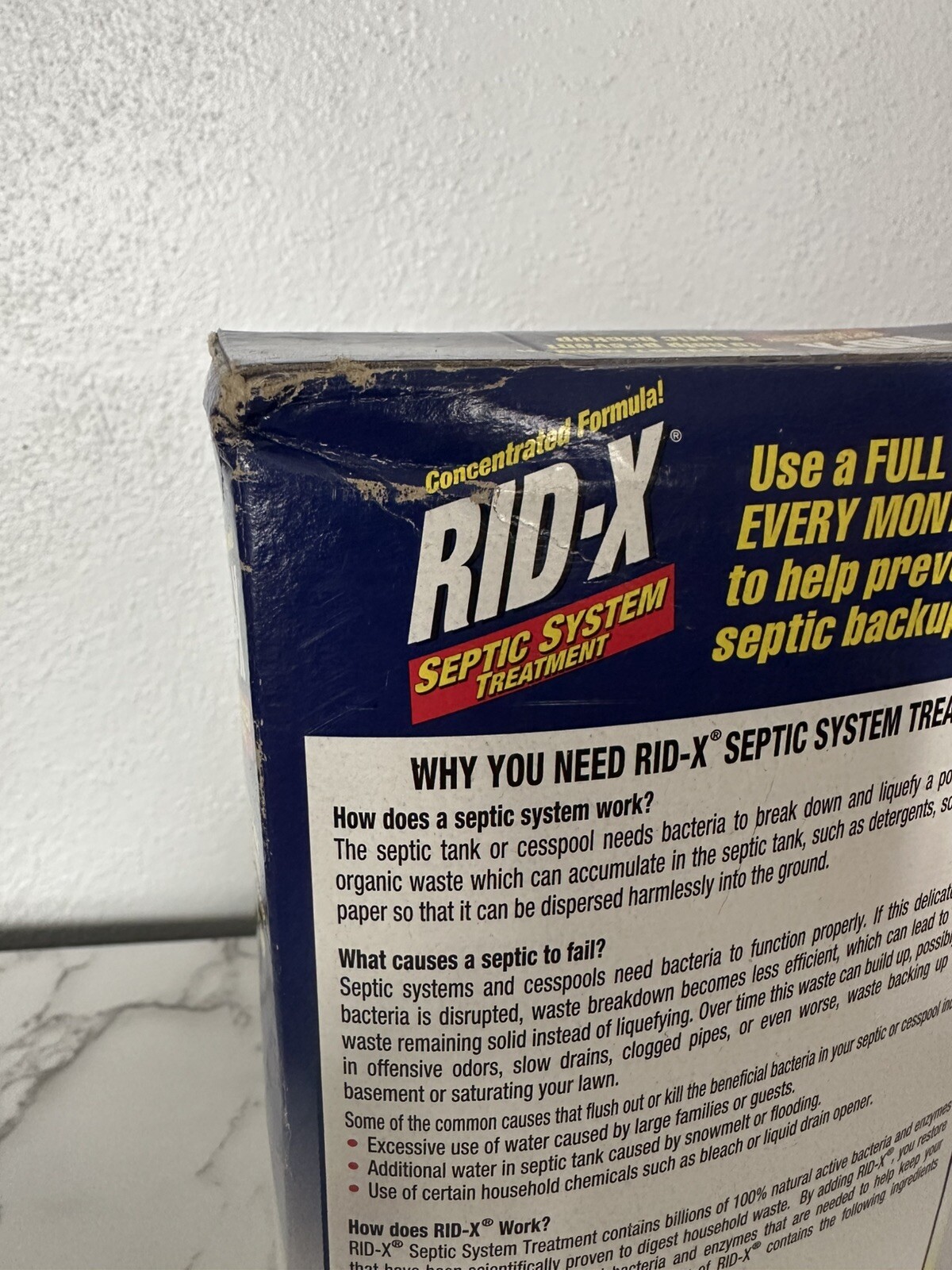 RID-X Septic System Treatment. 24 Oz / 1.5 Lb. New. Sealed. One Month Supply