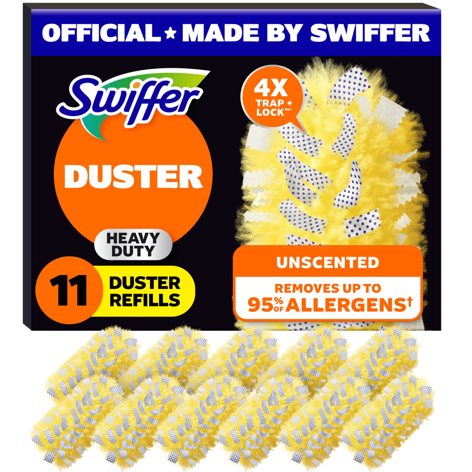 2 Pack Swiffer Dusters Heavy Duty Duster Refills Unscented 11 Ct Each