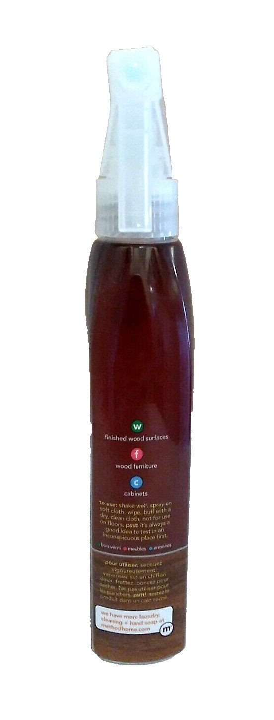 Method Wood For Good POLISH Conditions + Revitalizes Almond Spray 12 fl. oz New