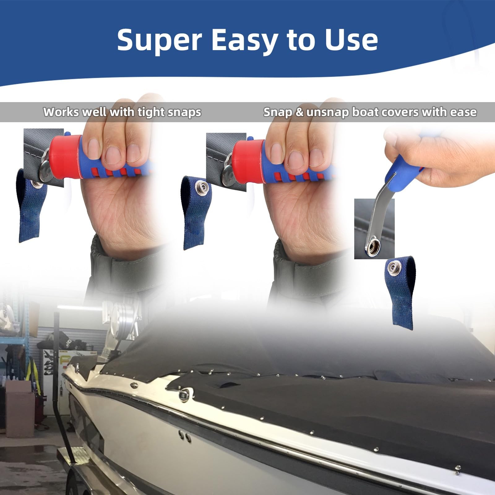 Snap Tool for Boat Canvas Snaps, Practical Canvas Snap Removal Tool with NonS…