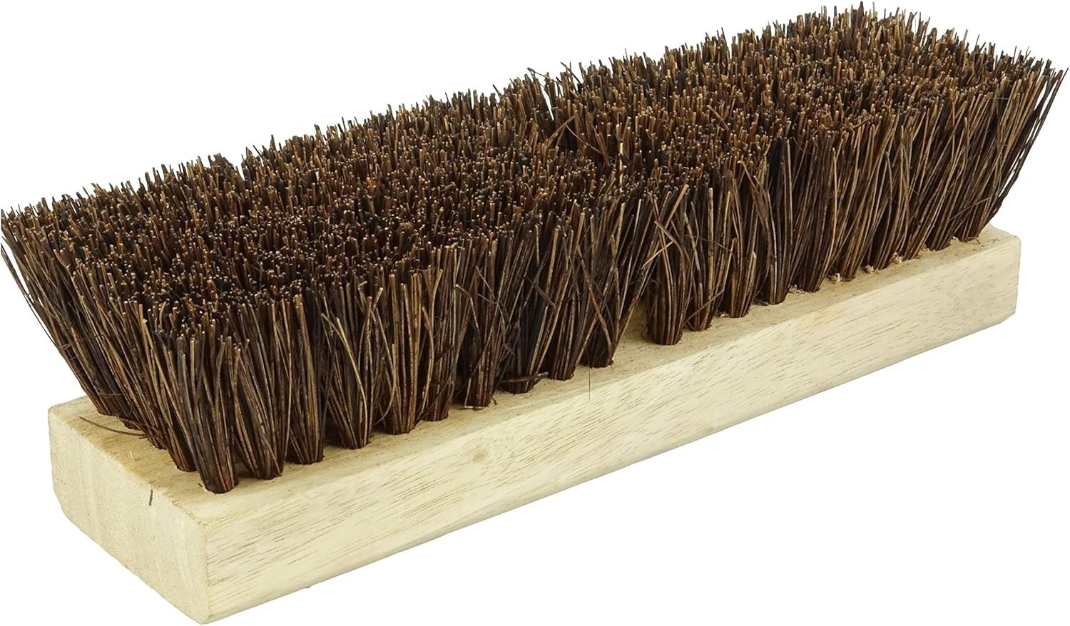 Heavy Duty Deck Scrub Brush Natural Palmyra Bristles for Hard Surfaces