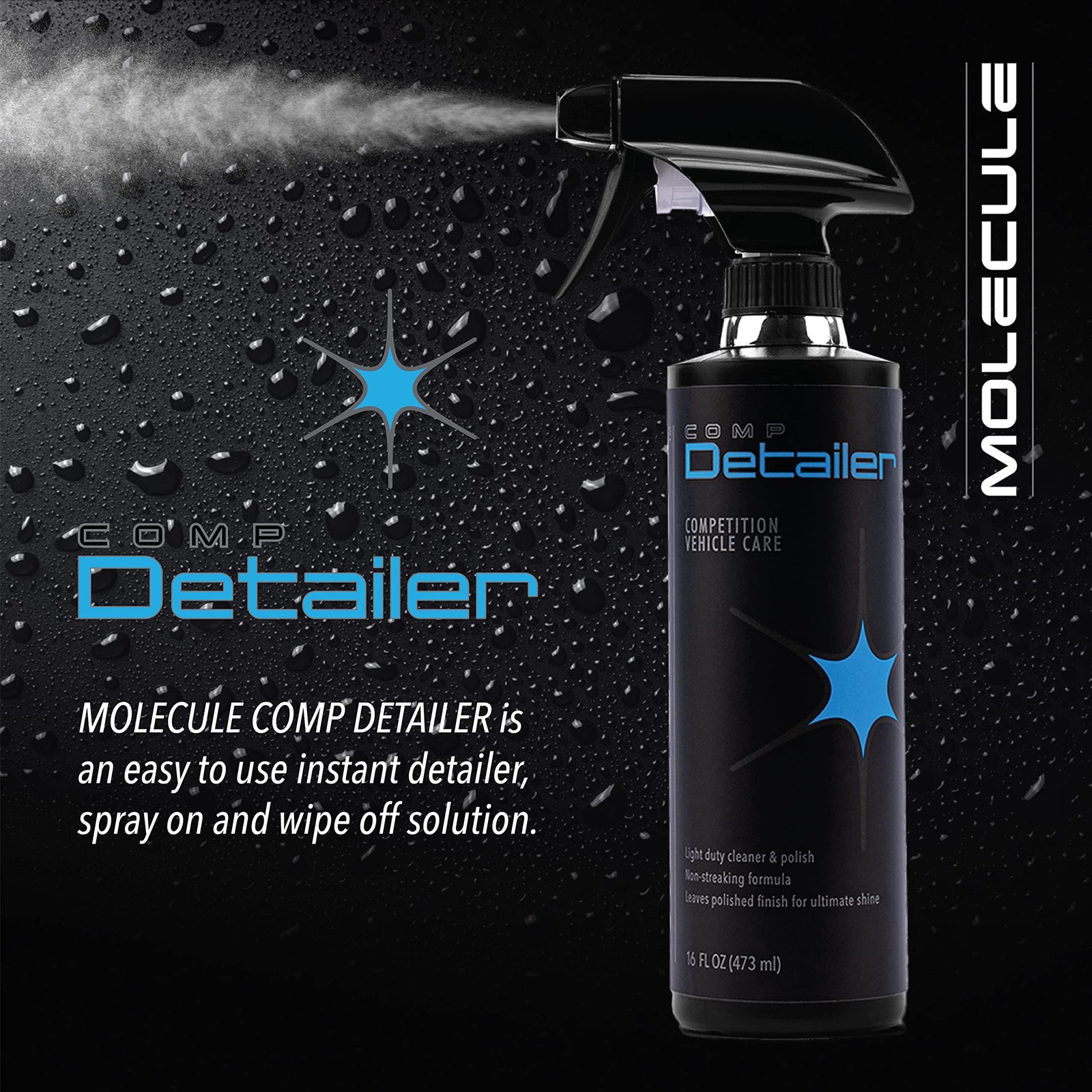 16 OZ Competition Detailer Spray Instant Car Shine Polish Dirt Resistant