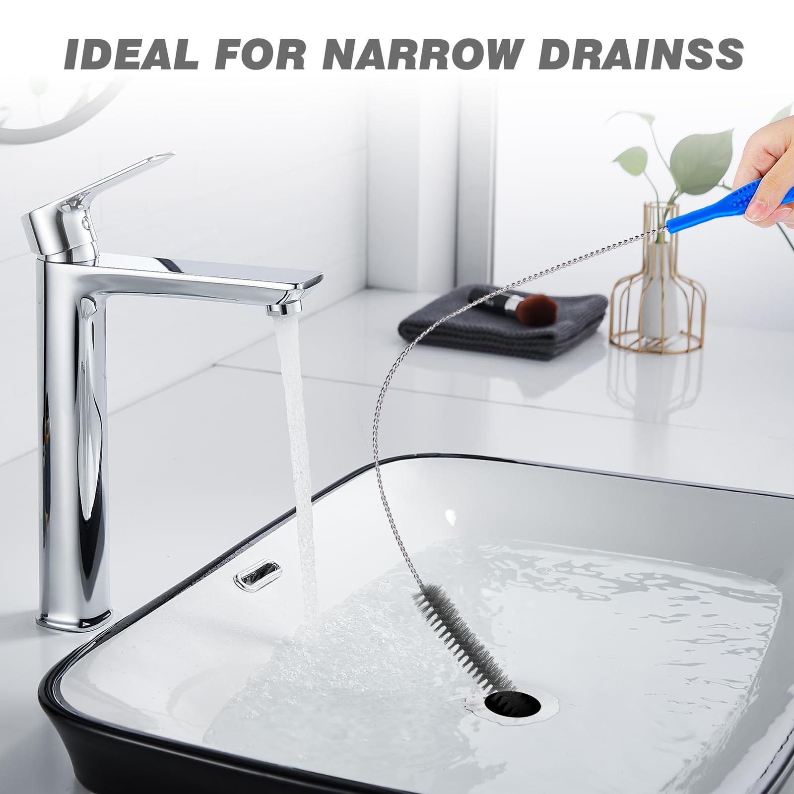 Refrigerator Coil Cleaning Brush，Sewer Set Brush Clog Remover,for Toilet, Kit…