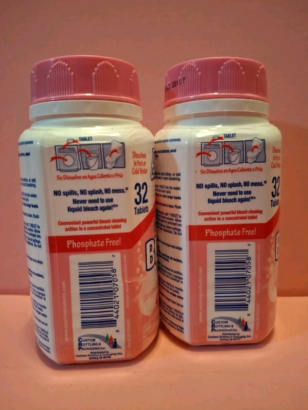 EVOLVE Linen Breeze, Meadow Breeze Scents Concentrated Whiteners. Lot of 2.