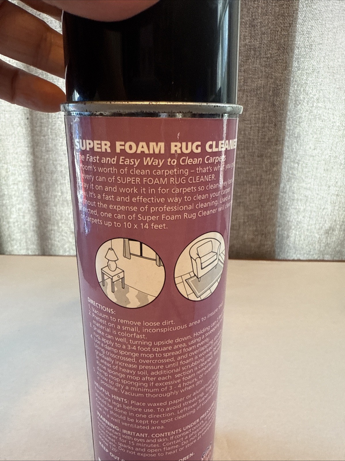 Vintage Fuller Super Foam Rug Cleaner NEW Spray Can Carpet Spray