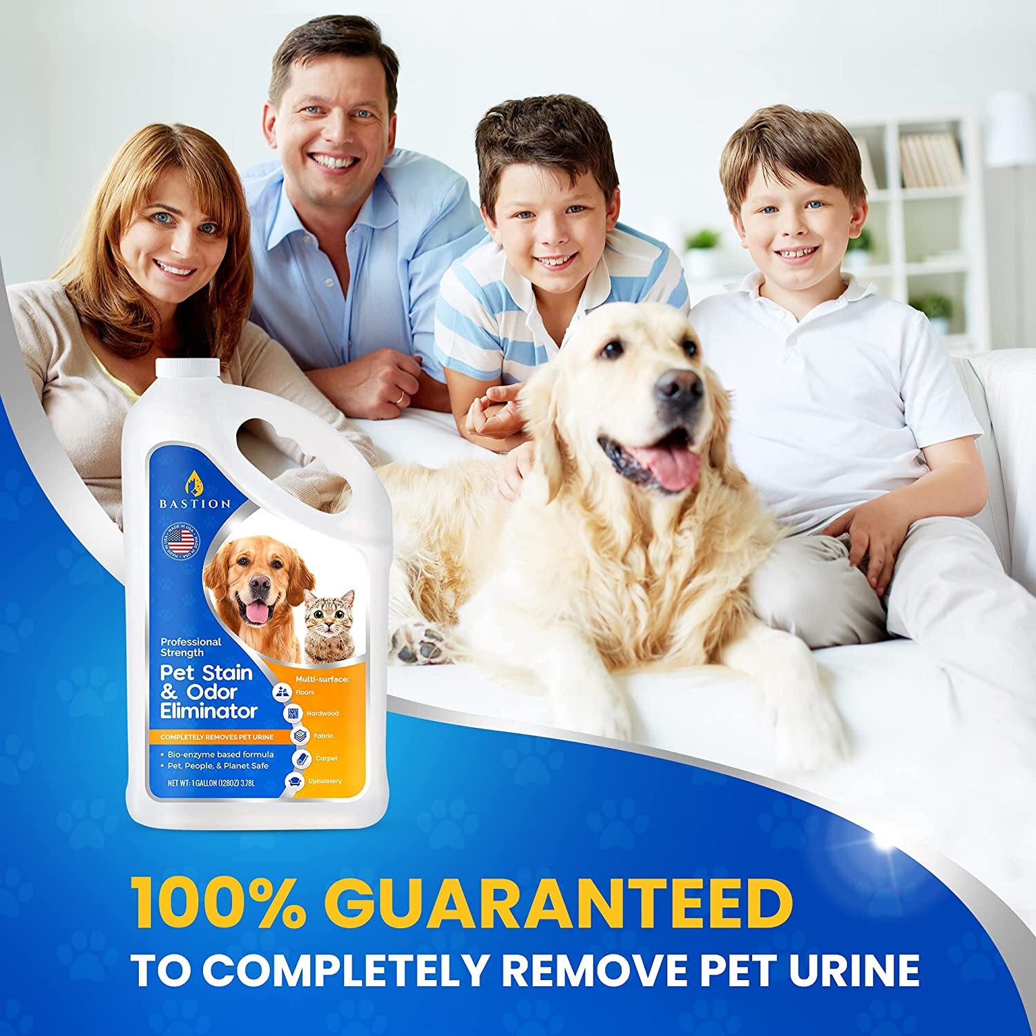 Pet Stain Remover & Odor Eliminator Spray – Enzyme Powered Carpet Cleaner