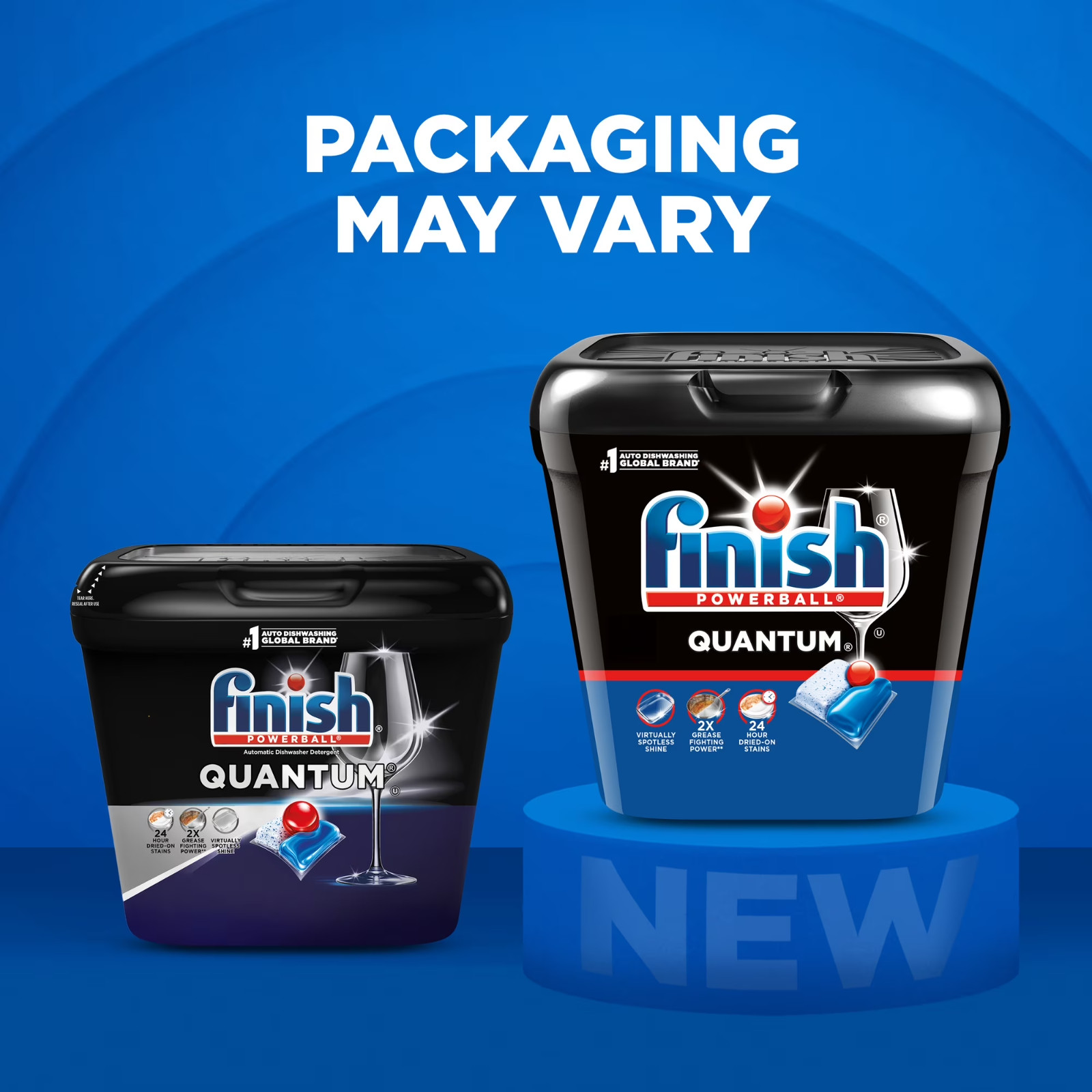 Finish Quantum Dishwasher Pods Advanced Clean No Pre-Rinse 84 Count