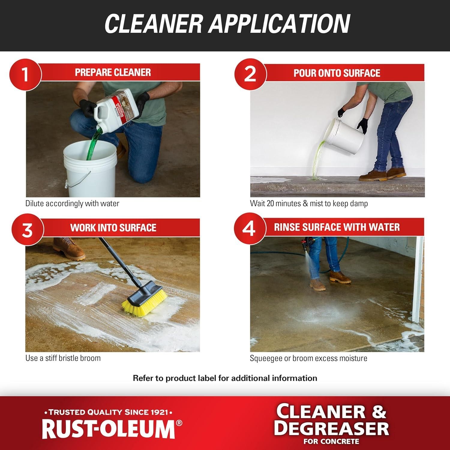Rust-Oleum Cleaner & Degreaser for Concrete, 1 Gallon – 301243