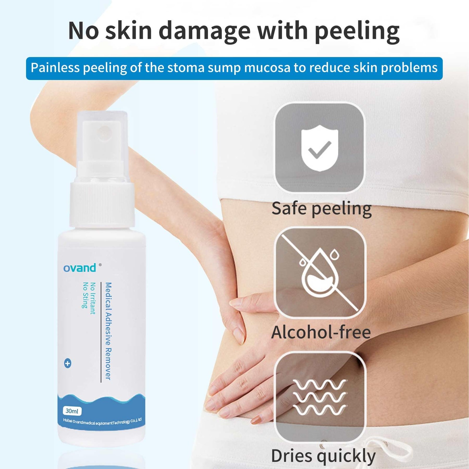 2oz Medical Adhesive Remover,Adhesive Remover Spray for Around Stomas and Wou…