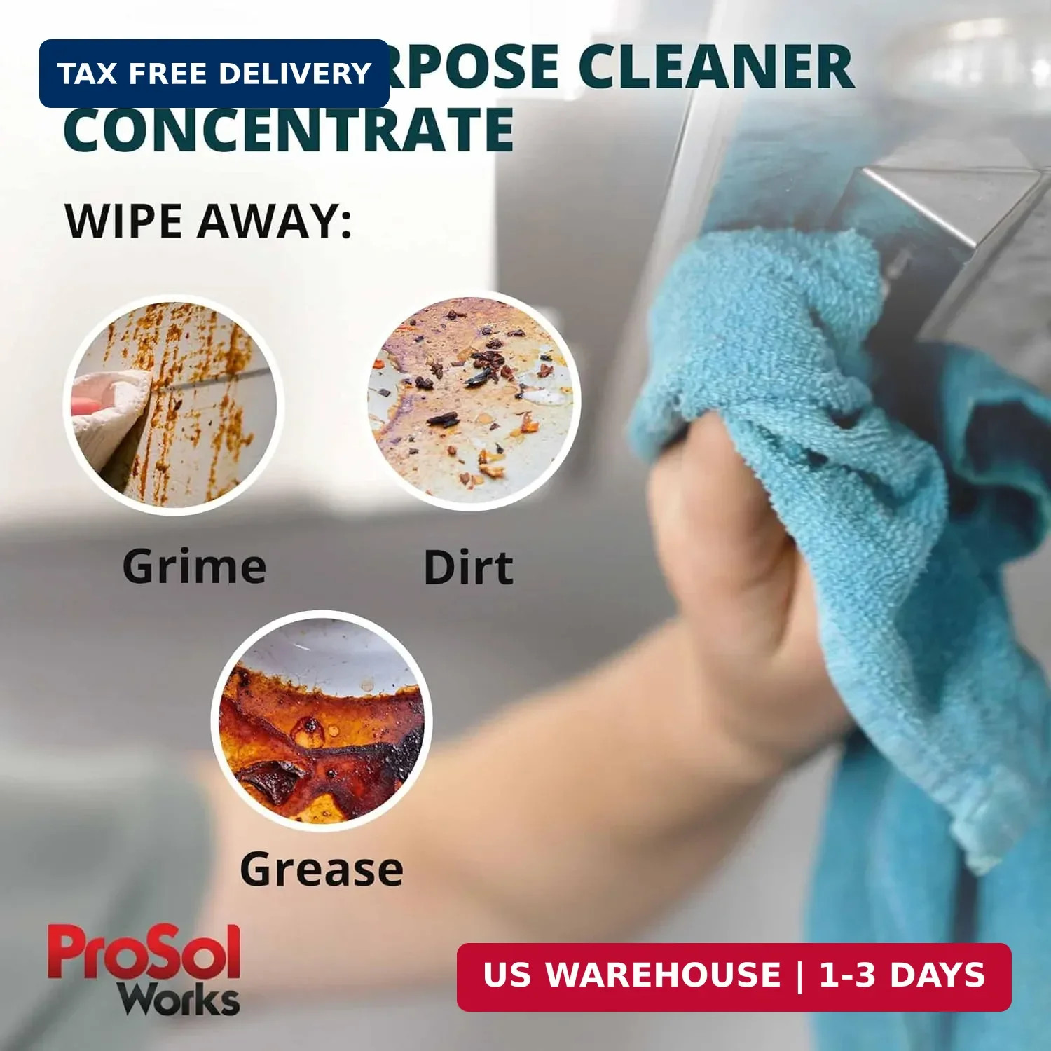 Degreaser Cleaner Heavy Duty Cleaning Spray 16 oz – Kitchen Cleaner for Stubborn