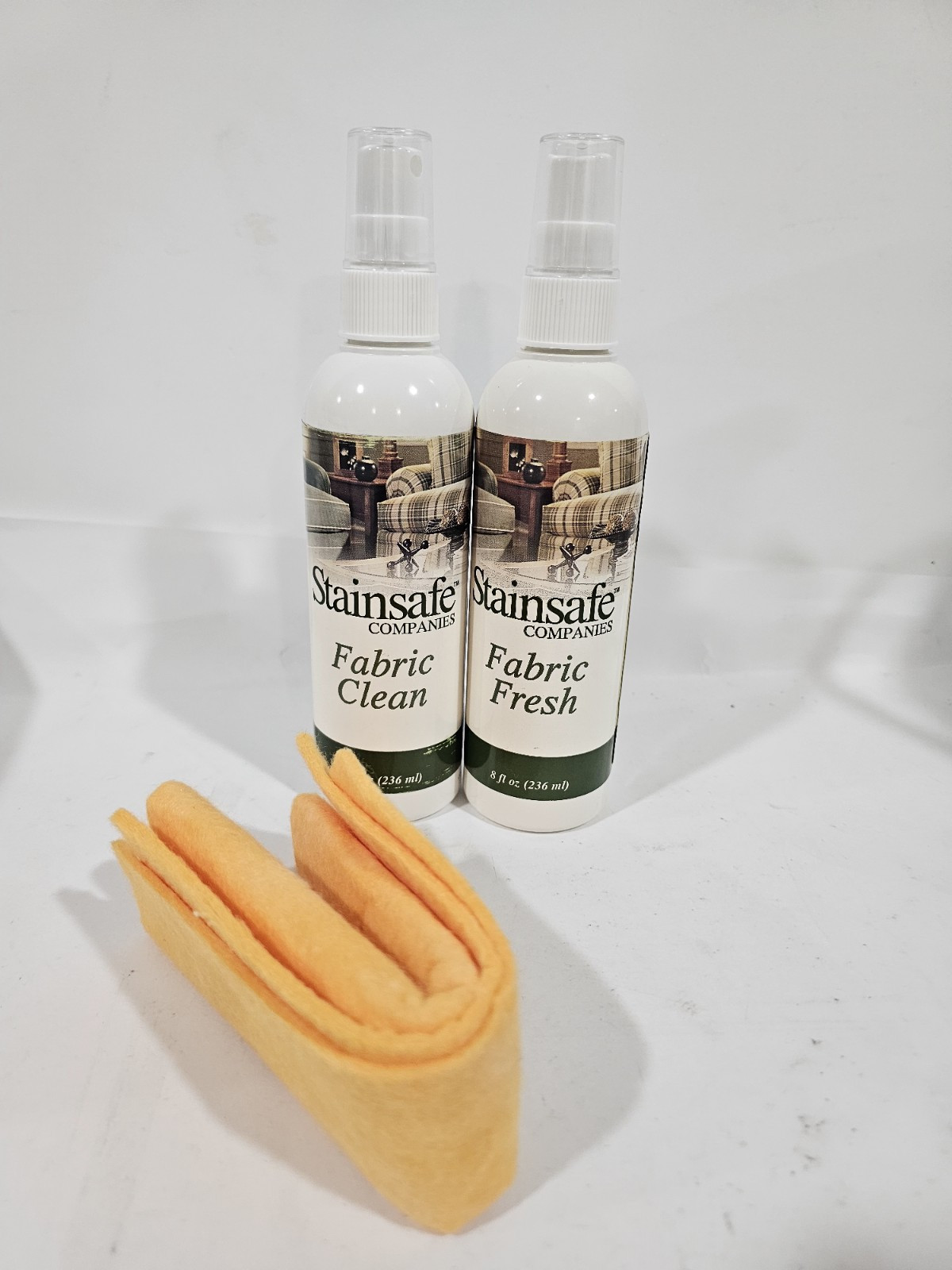 2 Pk StainSafe Furniture Master Fabric Care Kit Upholstery Cleaner Stain Remover