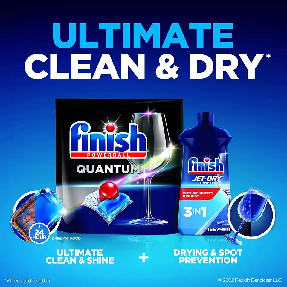 Jet-Dry Rinse Aid Dishwasher Rinse Agent & Drying Agent 845 Fl Oz Pac