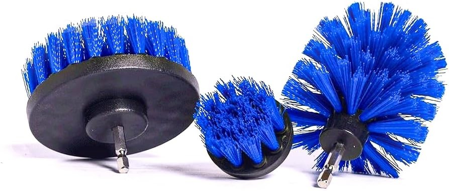 Diamond Shine 3-Pack Multipurpose Drill Brush Attachment – Turns Drill Into Elec