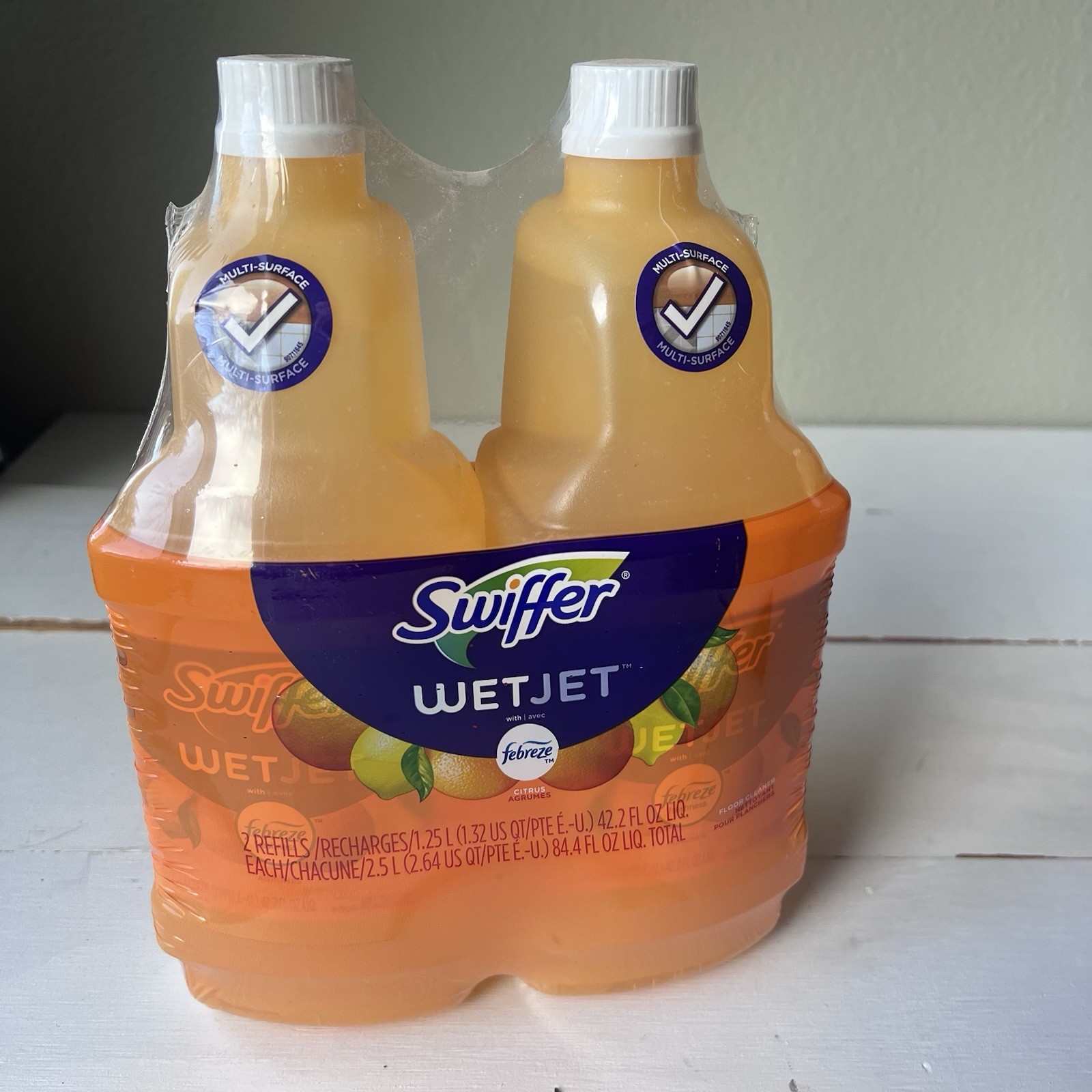 Swiffer Wet Jet 2 Refills Sweet Citrus & Zest 1.25 L