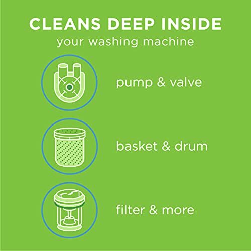Affresh Washing Machine Cleaner Front Load Top Load Washer,Includng HE, 6 Tablet