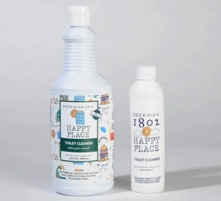 Beekman 1802 Happy Place Toilet Cleaner Set White Pine Scent 40 oz Sealed
