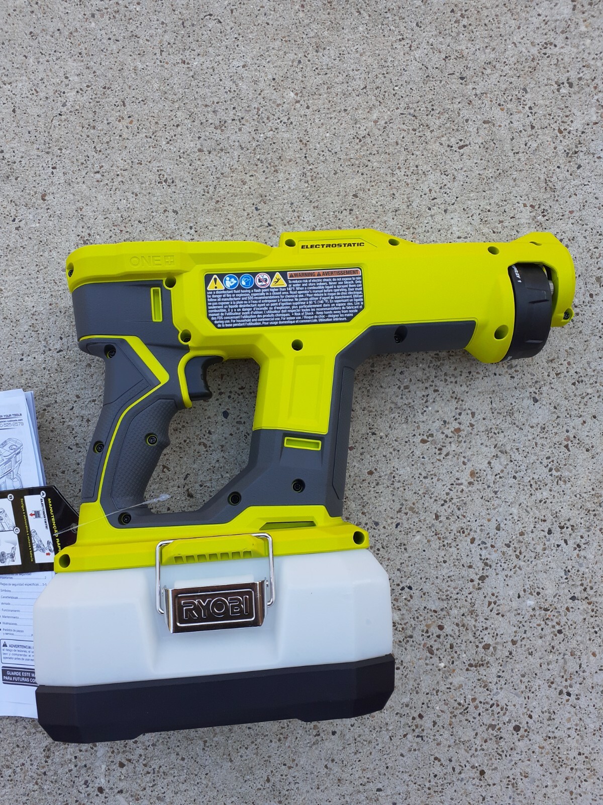 New RYOBI 18V ONE+ Cordless Handheld Electrostatic Sprayer PSP02 Tool Only