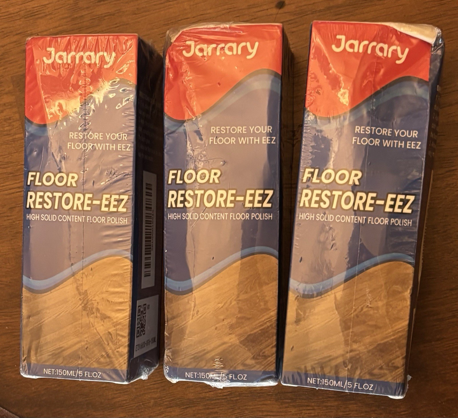 Jarray Floor Restore-eez 5fl oz High Solid Content Floor Polish Lot Of 3 5 Oz Ea