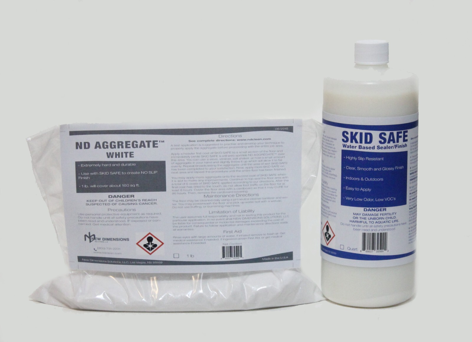 Non Slip Skid Safe System™ For Vinyl, Wood, Metals and Previously Sealed Surface