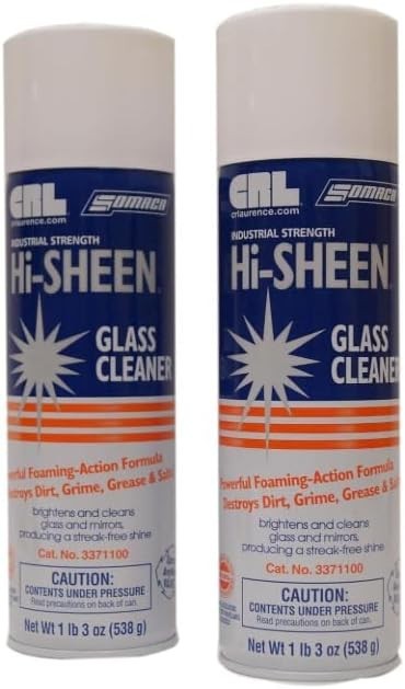 CRL Hi – SHEEN INDUSTRIAL GLASS CLEANER SET OF 2- 19 OZ CANS