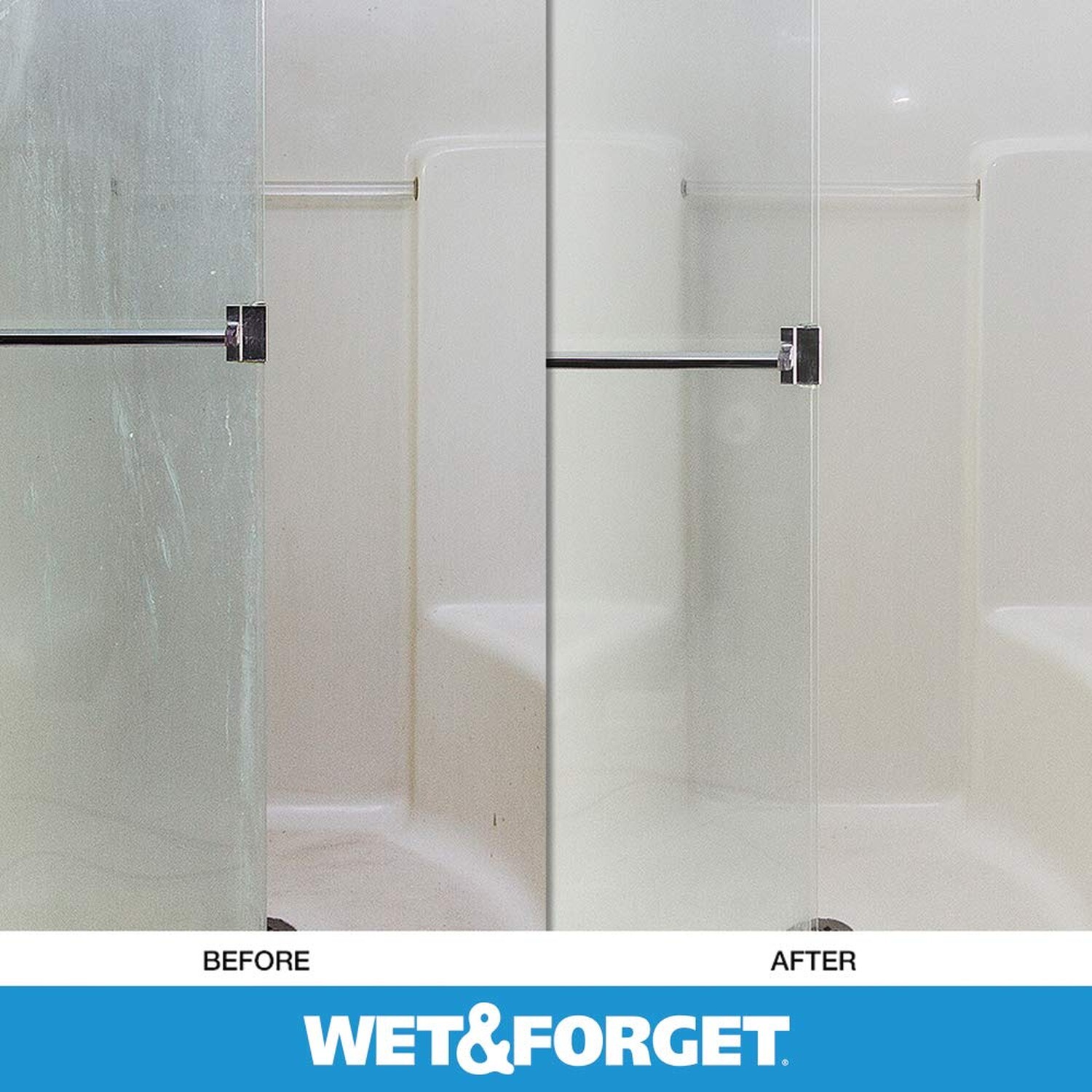 Wet & Forget Shower Cleaner Weekly Application Requires No Scrubbing, Bleach-…