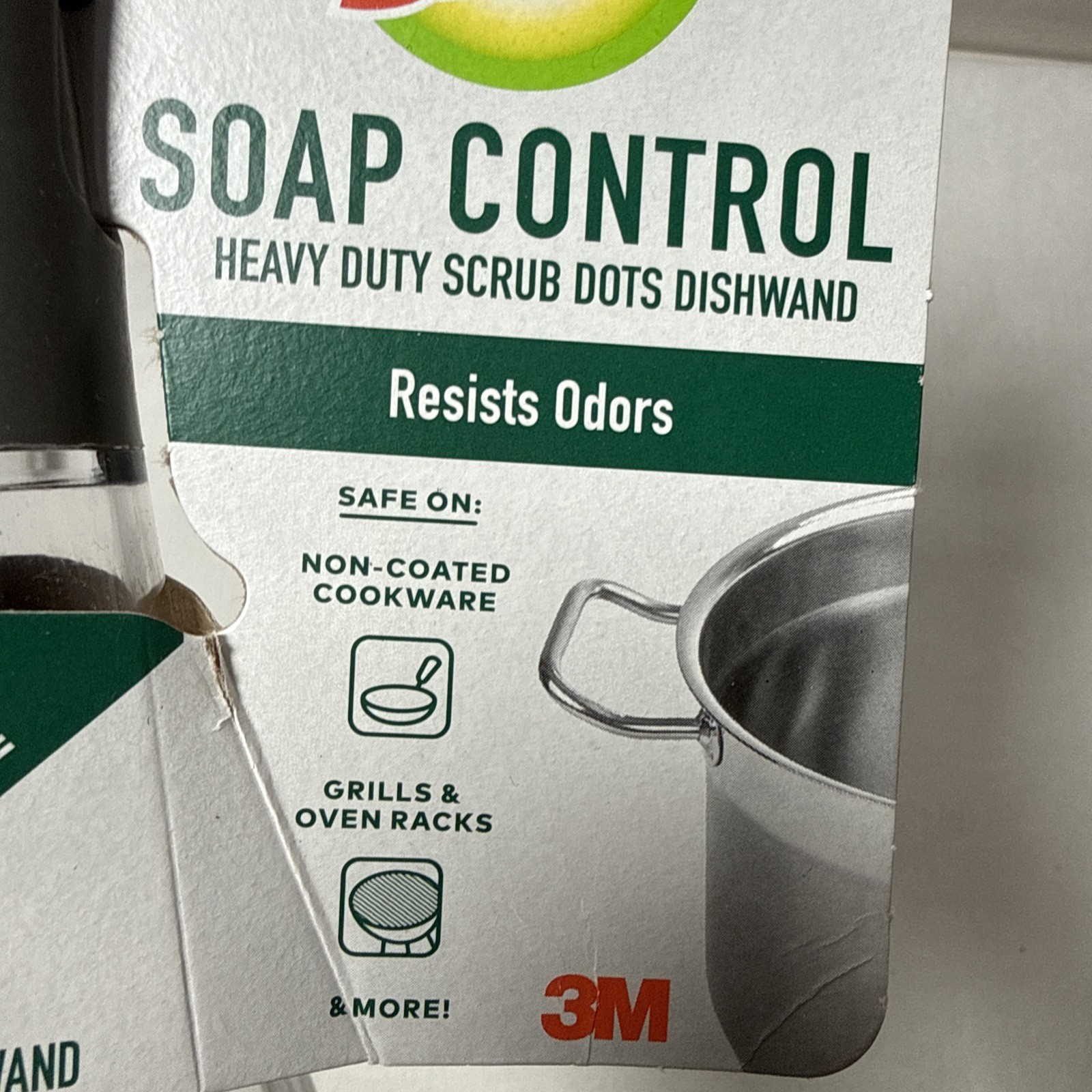Soap Control, Heavy Duty Scrub Dots Dishwand, 1 Dishwand