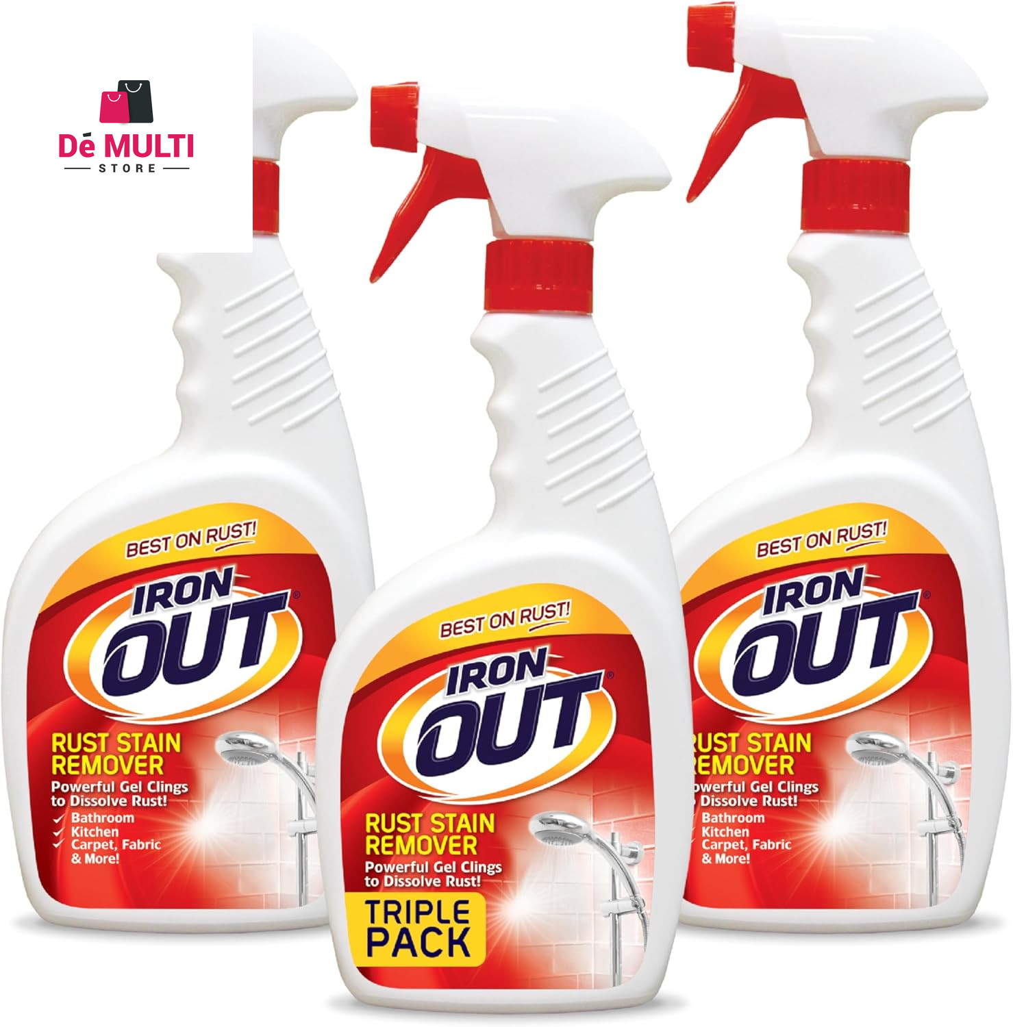 Iron OUT Rust Stain Remover Spray Gel, Remove Rust Stains in Bathrooms, Kitch