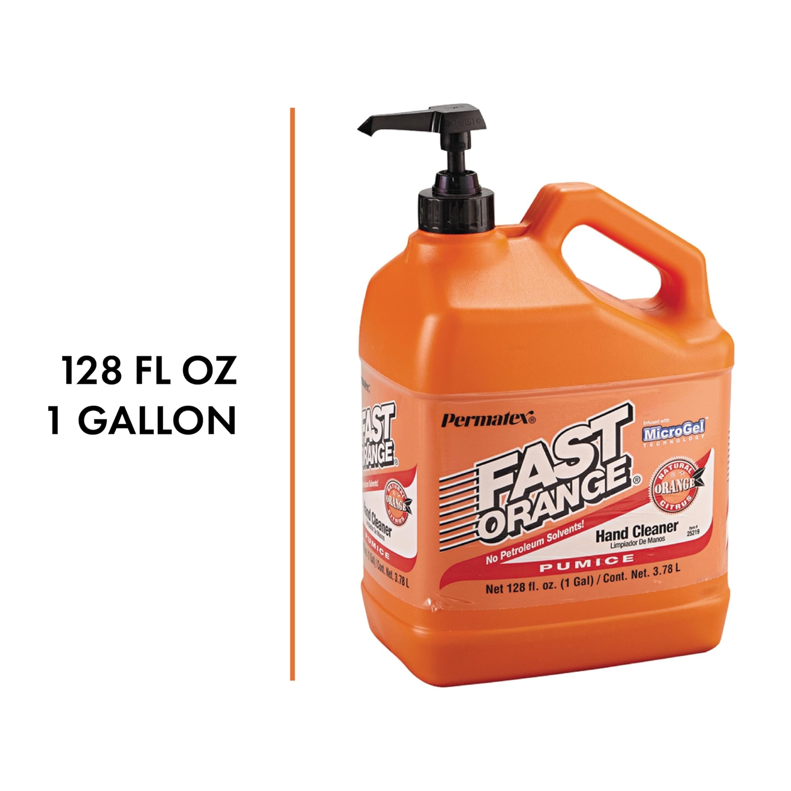 128 Fl Oz Waterless Petroleum Solvent Free Hand Cleaner with Aloe and Pumice