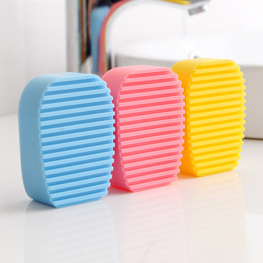 Candy Color Silicone Washboard Creative Mini Handheld Laundry Washboard