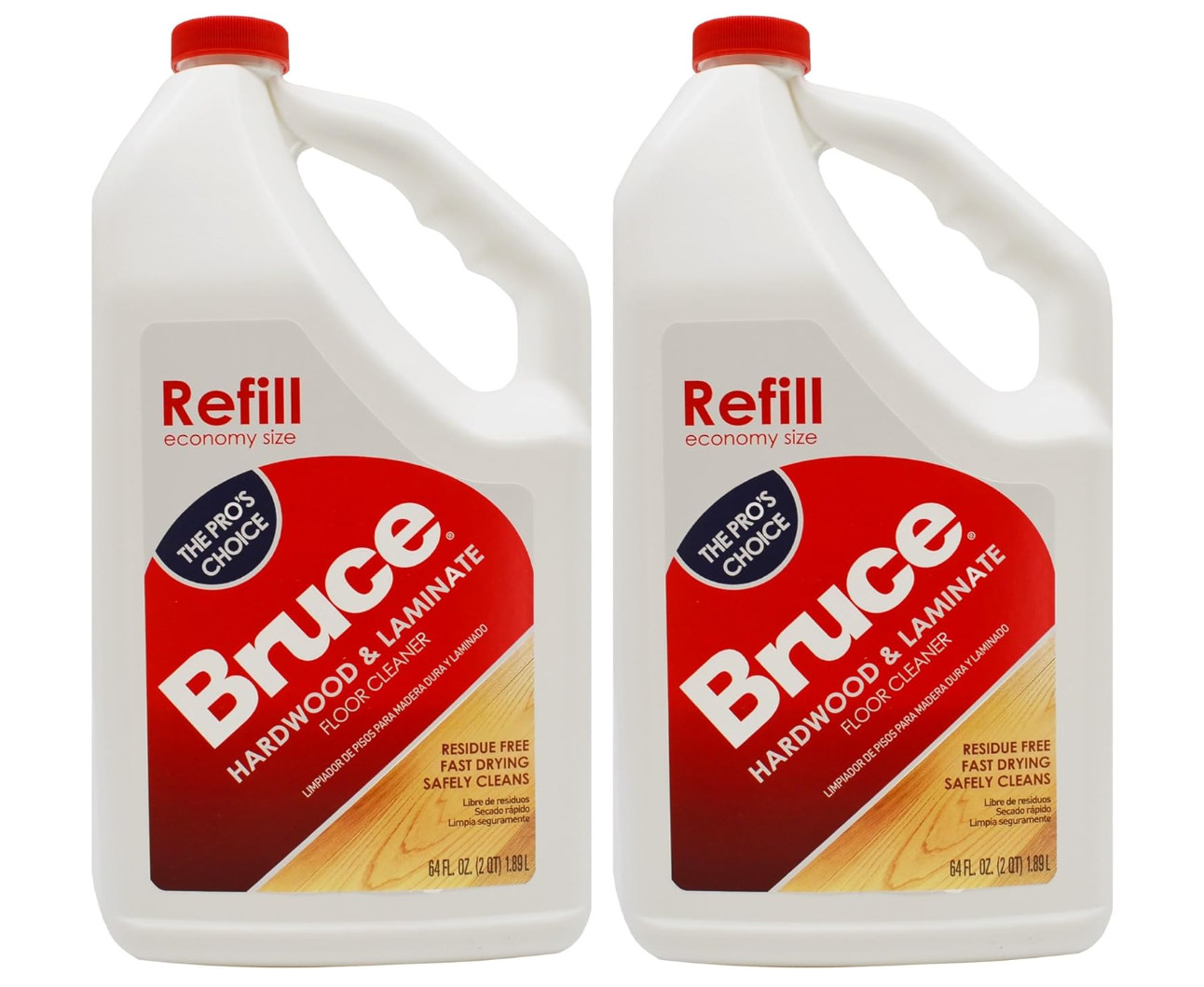 2 PACK Bruce Hardwood and Laminate Floor Cleaner 64oz each 128 oz Total (NEW)