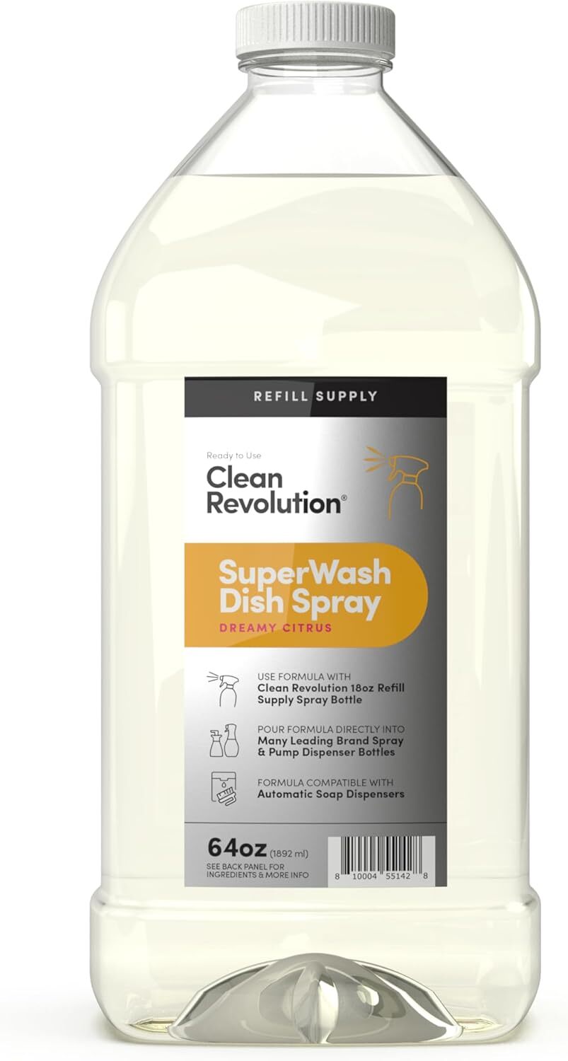Dish Spray, Powerful Formula Cuts through Grease, Compatible with Dawn Powerwash