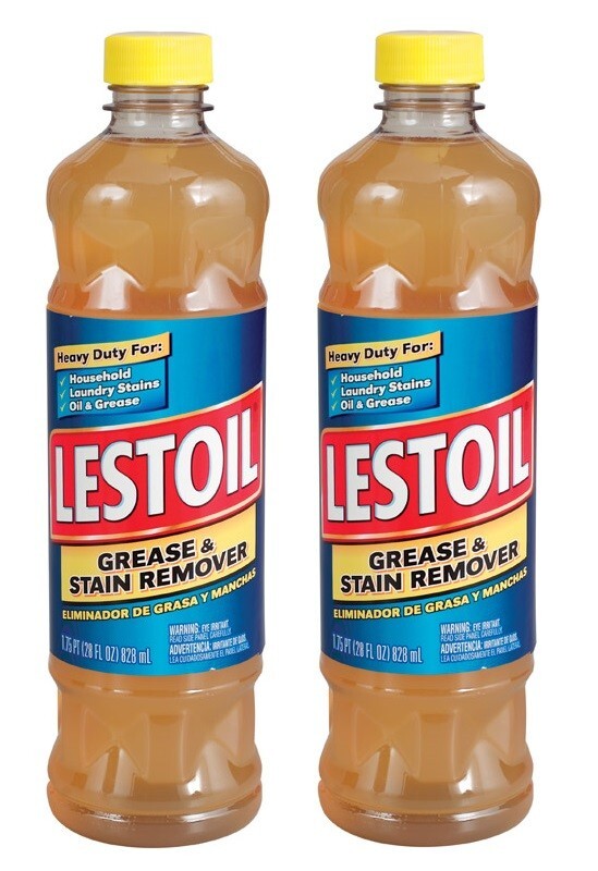 2~ Lestoil No Scent Grease & Stain Remover 28 oz Liquid Multi-surface Heavy Duty