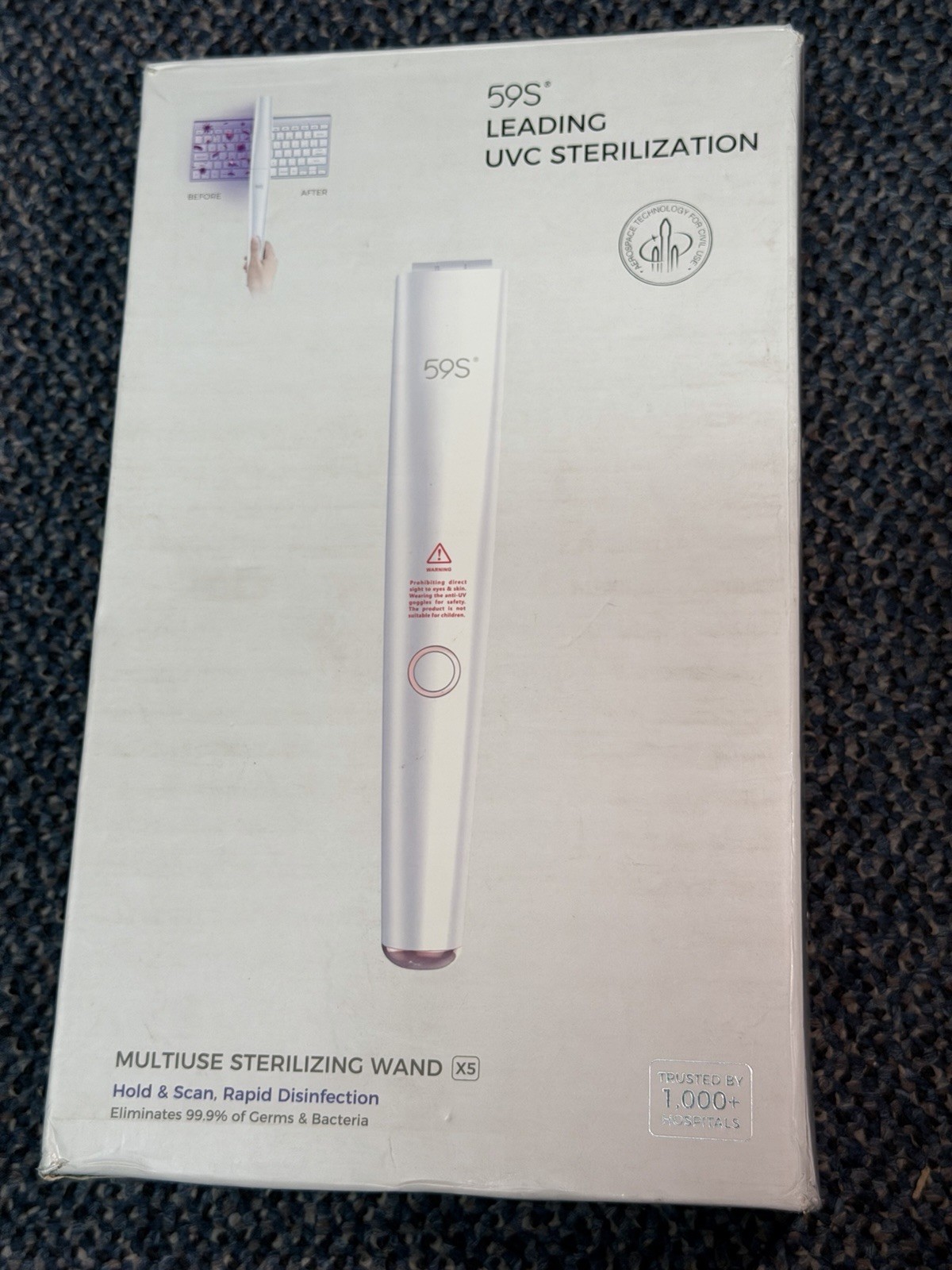 NEW SEALED 59-S UVC X5 LED Handheld Sterilized Sterilization SHIPS FREE