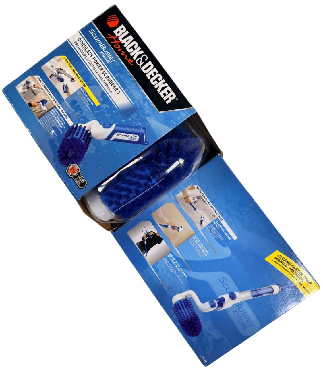 Black & Decker Home ScumBuster Xtreme Cordless Power Scrubber S700E, NEW SEALED!