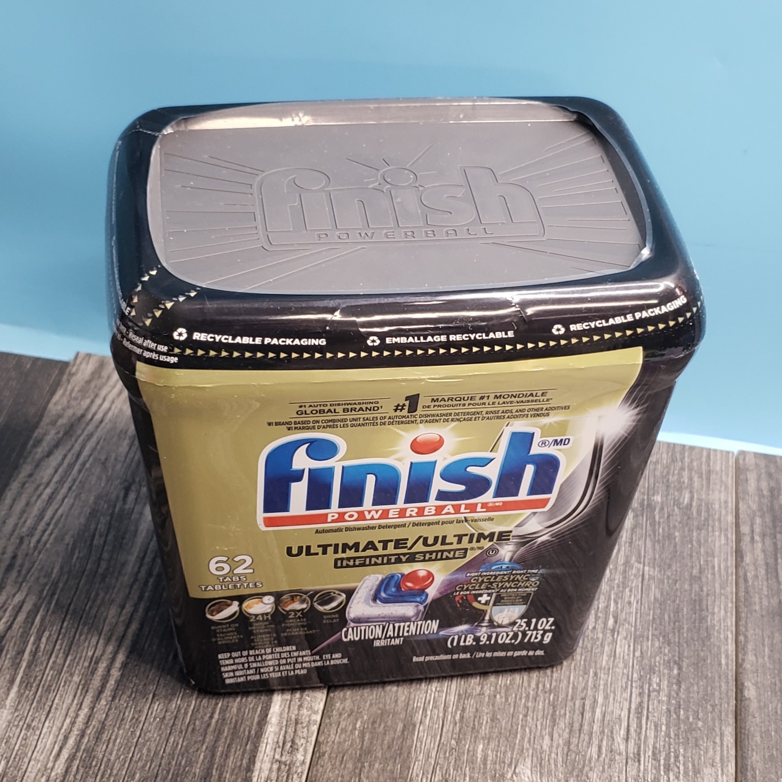 Finish Ultimate Infinity Shine Dishwasher Pods 62 Tabs