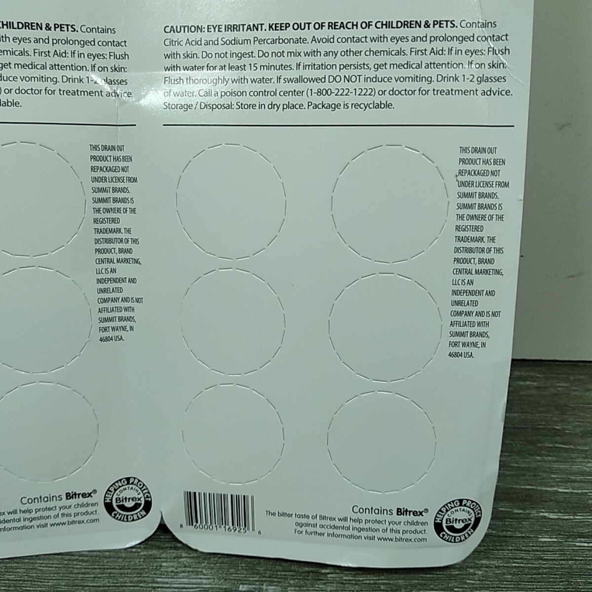 Drain Freshener Tabs, Citrus Scent, 18 Tablets, Removes Odors, Prevents Buildup