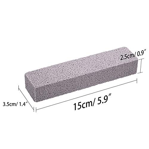 Pumice Stone 6 Pack Cleaning Stick Grime Stain Removal Scouring Pad Kitchen Gril