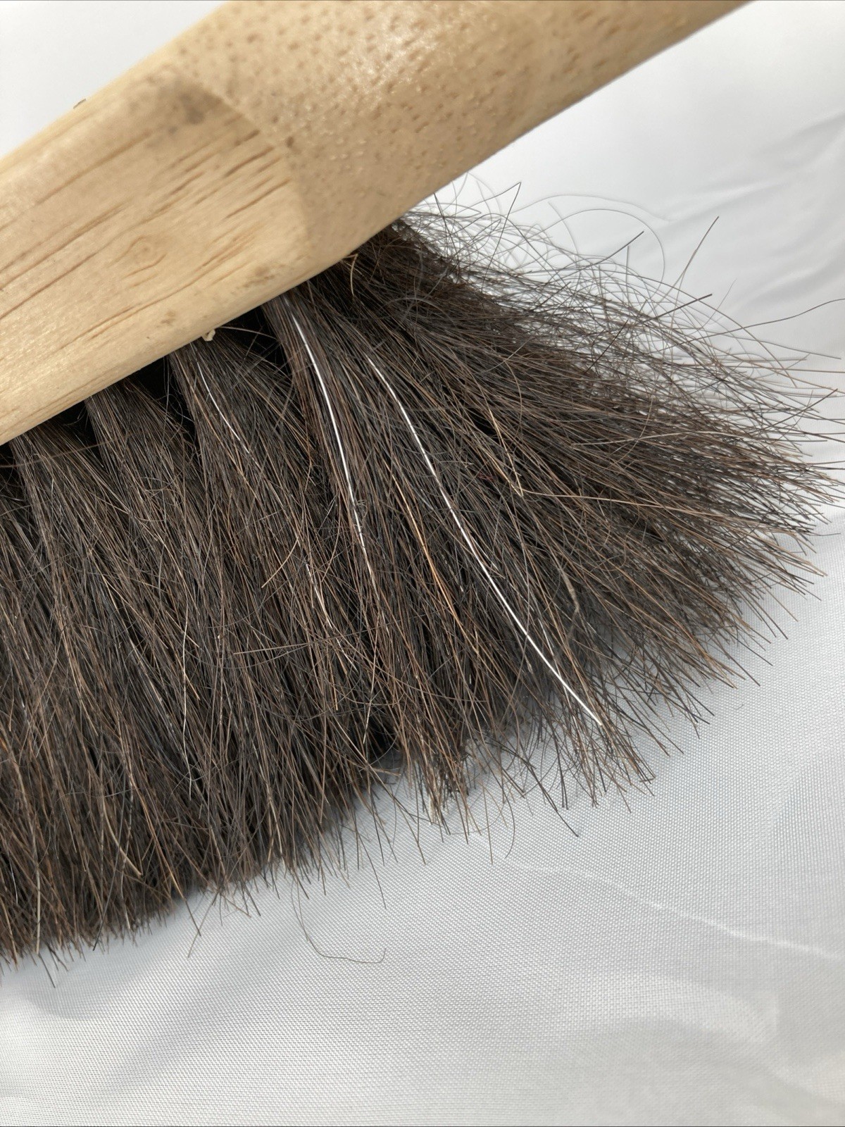 HDX 13.5 in. Wooden Handle 8 in. Horsehair Bench Brush -Flared Design 2-1/2 in
