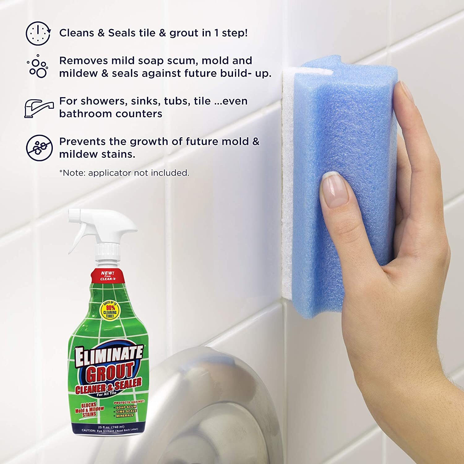 Unelko 30332 Eliminate Grout Cleaner and Sealer, 25 oz