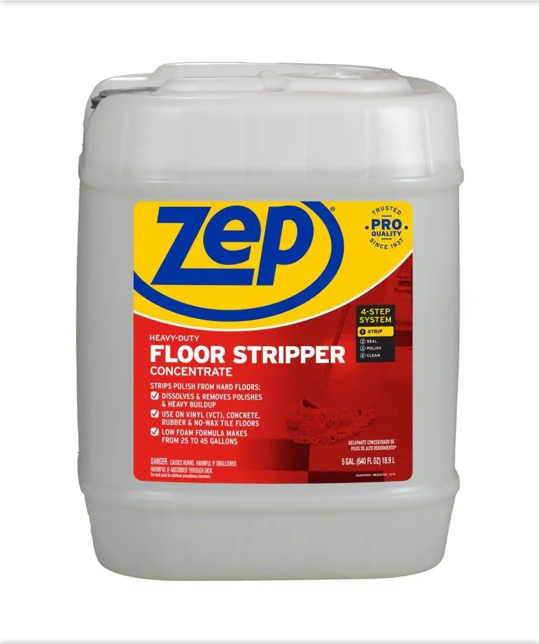 Zep 5 GL. Heavy Duty Floor Stripper, Ammonia Free Concentrate