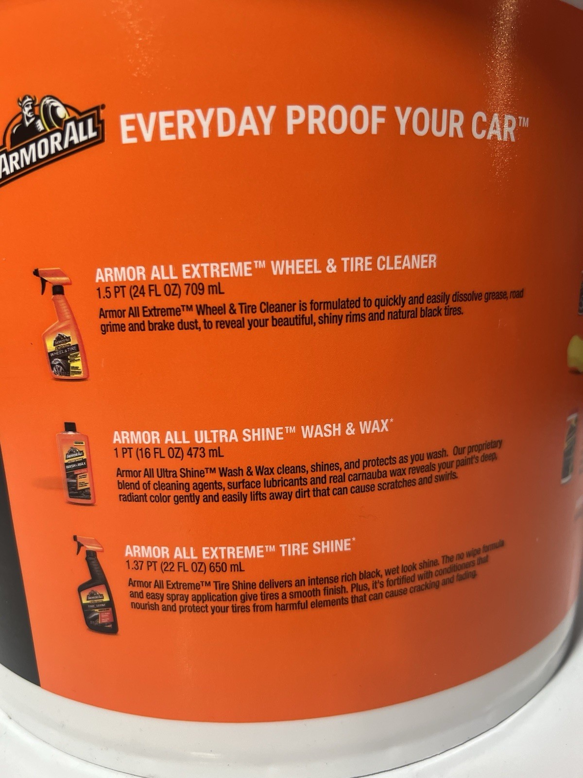 Armor All Car Cleaning Kit for Car Detailing, 8-Piece Set​