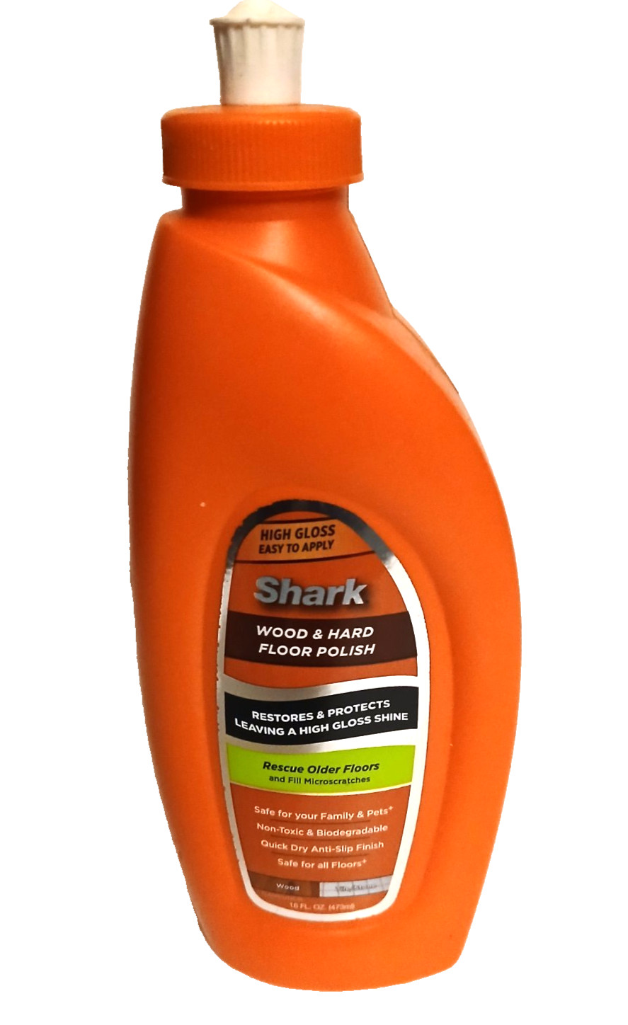 Shark Wood And Hard Floor Polish 16 oz High Gloss Restores Protects New Sealed
