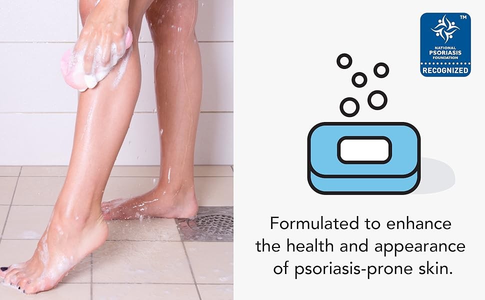 Psoriasis Dead Sea Exfoliating Bar Soap – Dead Sea Salt, Mud, Aloe Vera, Vitamin