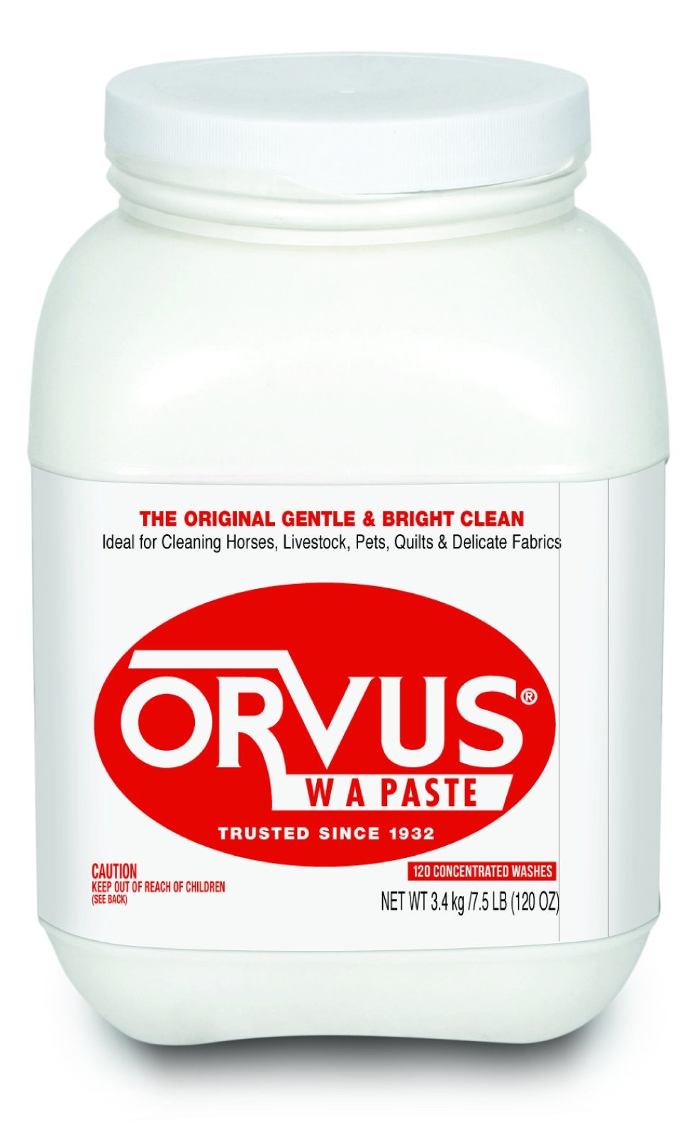 Orvus WA Paste Cleaner – 120oz.- Horse, Livestock and Dog Shampoo – Quilt, F…