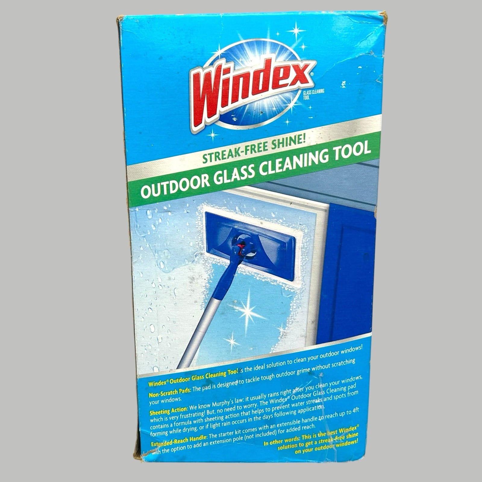 Windex Outdoor All In One Glass Window Cleaner Tool Starter Kit New In Open Box