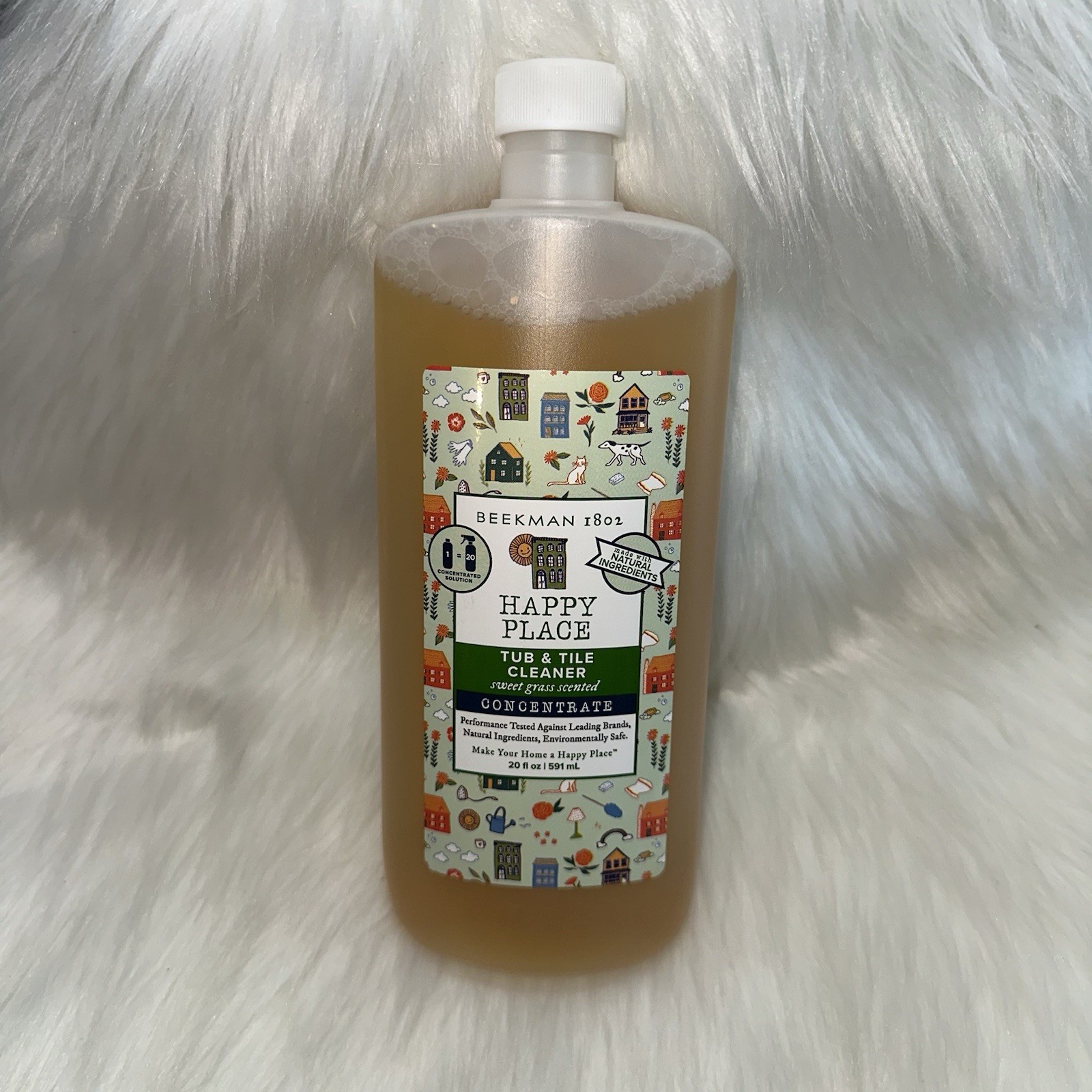 BEEKMAN 1802 TUB & TILE CLEANER CONCENTRATE Sweet Grass 20 fl oz Sealed