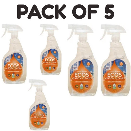 ECOS® Window Cleaner – Vinegar – 22 fl oz – Pack of 5