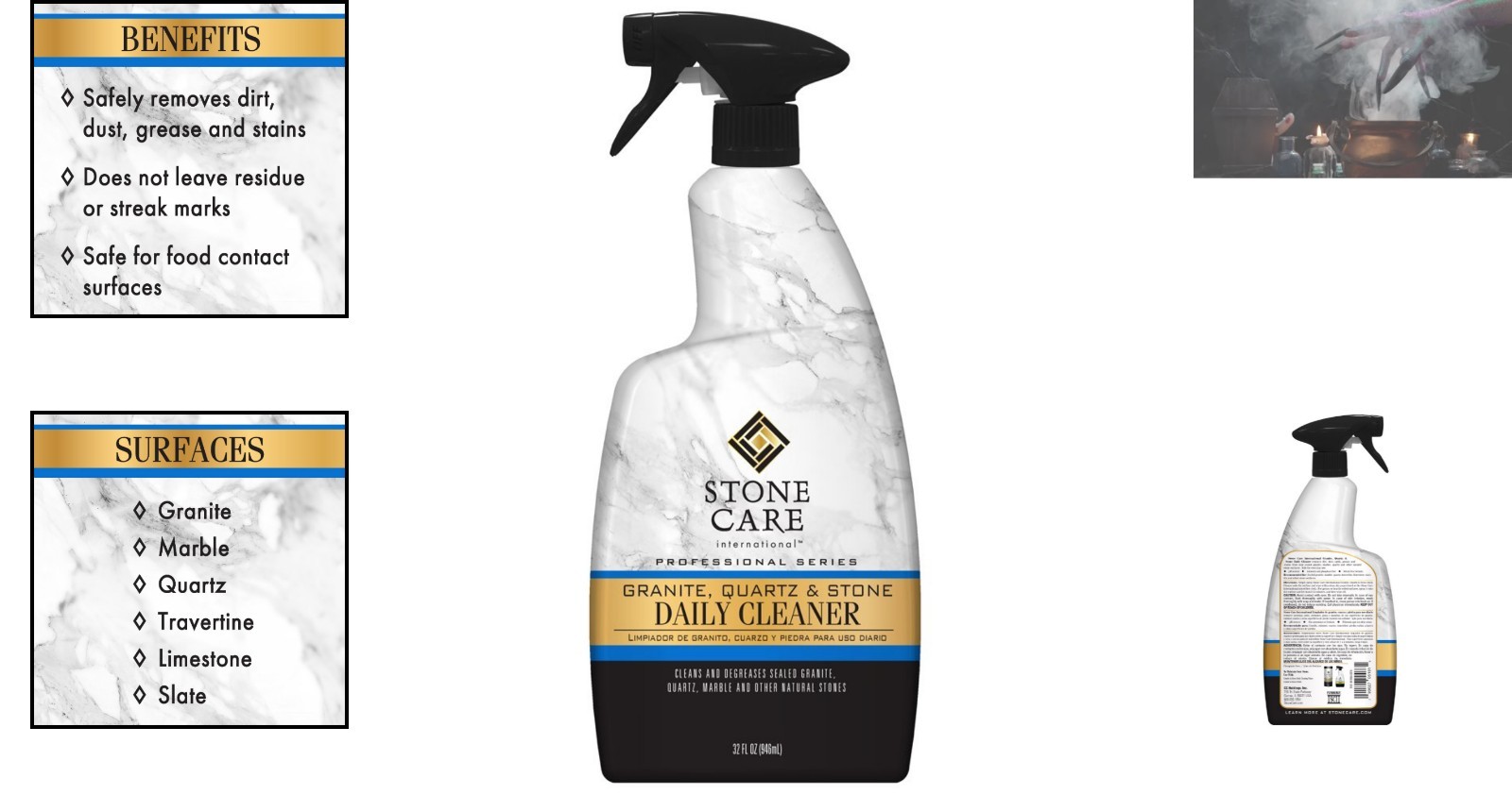 pH Balanced 32oz Granite Cleaner – Safe Natural Stone Maintenance Solution