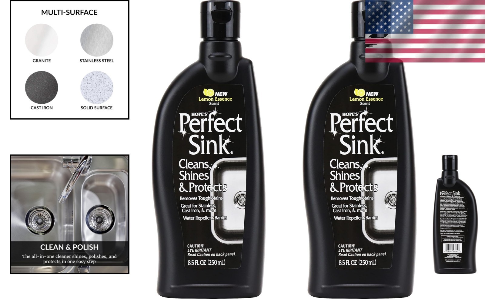 8.5 oz Perfect Sink Cleaner & Polish – Gentle, Multi-Surface Stain Remover