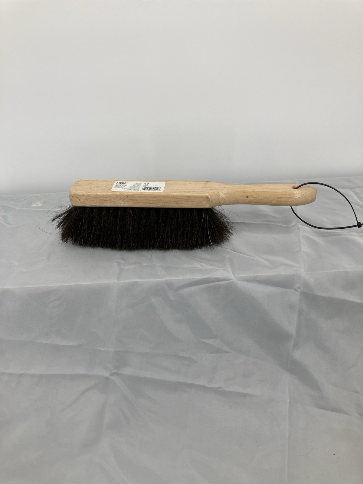 HDX 13.5 in. Wooden Handle 8 in. Horsehair Bench Brush -Flared Design 2-1/2 in